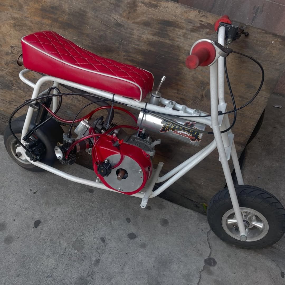Dark Red Mini Bike